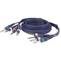 Produktbild: 4-fach Klinke auf 4-fach Klinke 6,3mm 1,5m Multicore, Patch, Snake Kabel 150cm
