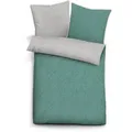 Produktbild: Bettwäsche BIBERNA Gr. 1, grün (salbei, grau, meliert), B/L: 135cm x 200cm, Biber,Feinbiber,Feinbiber, B/L: 80cm x 80cm, 2 Stk., Biber;Feinbiber;Feinbiber, 100% Baumwolle, Bettwäsche, Bettwäsche