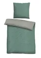 Produktbild: Biberna Cami Melange-Flanell Bettwäsche 135x200 cm fichte