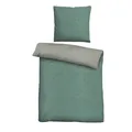 Produktbild: Biberna Melange Flanell-Wendebettwäsche 0840500-429, Größe 135x200 cm, fichte