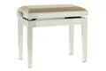 Produktbild: GEWA Pianobank Deluxe, Massivholz, höhenverstellbar, Elfenbein Hochglanz