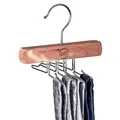 Produktbild: SUNNY SUNDAY ® Zedernholz Kleiderbügel, Kleiderschrank Bügel für Krawatten Aufbewahrung inkl. Schrankduft Mottenschutz, ausziehbar (Natur)