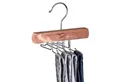 Produktbild: SUNNY SUNDAY Mehrfach-Kleiderbügel Krawattenbügel, Kleiderbügel für 8 Krawatten, Schals, platzsparend, (Krawattenhalter), Haken 360 Grad drehbar, von Hand geschliffenes Zedernholz, Schrankduft
