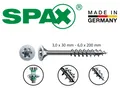 Produktbild: Spanplattenschrauben Torx Spax Wirox Teilgewinde Senkkopf Universal Holzschraube