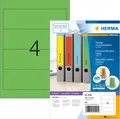 Produktbild: HERMA 4299 Ordnerrücken Etiketten kurz breit, 100 Blatt, 192 x 61 mm, 4 pro A4 B