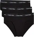 Produktbild: Calvin Klein Herren 3er Pack Unterhosen Hip Briefs Unterwäsche, Schwarz (Black W Black Wb), XS