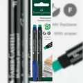 Produktbild: Faber-Castell Marker Multimark permanent F blau/schwarz 2x in Blisterkarte