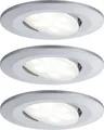 Produktbild: Paulmann LED Einbauleuchte Set Calla chrom matt schwenkbar Ø 9 cm