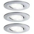 Produktbild: HomeSpa LED Einbauleuchte Calla Basisset schwenkbar IP65 rund 90mm 30° 3x6W 3x530lm 230V 4000K Chrom matt