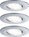 Produktbild: PLM 99929 - Einbauleuchte Calla, 6W, 4000 K, 30°, rund, chrom matt, 3er Set