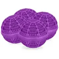 Produktbild: Relaxdays Waschball, 4er Set, Waschkugel für Waschmaschine, ökologisch, hautfreundlich, Waschen ohne Waschmittel, lila