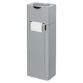 Produktbild: WENKO 6 in 1 WC-Garnitur 'Imon' in mattgrau - Grau