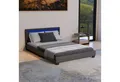 Produktbild: Juskys Polsterbett Paris, 140x200 cm, bunte LED-Beleuchtung, Kunstleder, weiches Kopfteil