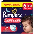 Produktbild: Pampers Windeln Baby-Dry Night Pants, Größe 6, 15+ kg, mit Stop und Schutz Täschchen, 138 Stück