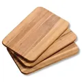 Produktbild: KESPER Frühstücksbrettchen, 3er Set, Akazie 23x15x3cm, cremeweiß