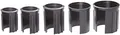 Produktbild: Doppler Reduziereinsätze für Granit Sonnenschirmständer – Reduzierringe 5er Set – 52/48/38/32/25 mm, schwarz, 85897RR