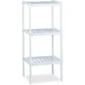 Produktbild: Relaxdays Bambus Badregal, 3 Ablageflächen, Holzregal, Standregal, Bambusregal, Küchenregal, HBT 80 x 34,5 x 33 cm, weiß