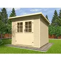 Produktbild: weka Gartenhaus 219 Gr.1, 28 mm, Flachdach mit wekaLine, natur, DT