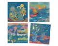 Produktbild: DJECO Kreativset Inspired by: Vincent van Gogh 4 Kratzbilder 20 x 20 cm DJ09378