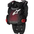 Produktbild: Alpinestars A-1, Brustprotektor Level-1 - Dunkelgrau/Schwarz/Rot - XXL