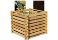 Produktbild: Onbest Komposter 2cm dickes Holz 100x72x100cm Stecksystem, BxTxH: 100x100x72 cm, 520 l, 520L, Made in Europe