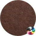 Produktbild: BIASTO Getränkeuntersetzer Runder Filz-Untersetzer, Scheibe Ø25cm, Braun meliert, Zubehör für Gläser, Vasen, Tassen, Teller, Tische, Gläser, Weingläser, Cocktails, Flaschen, Schalen, Tischdeko, Blumentopf, Inhalt: jeweils 1 Stück, einfach Mix mischen und Wunschkombination bestellen. braun Ø 25 cm x 25 cm x 0,3 cm x 25 cm