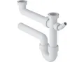 Produktbild: Geberit Spültisch-Ablauf G1 1/2x50 mm weiß in PP Objektmodell für zwei Becken 152715111