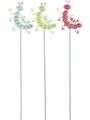 Produktbild: Mica Decorations Gartenstecker Mica Gartenstecker Raupe blau rosa grün 11 x 2 x