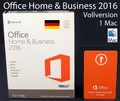 Produktbild: Microsoft Office Home & Business 2016 Vollversion Box 1 Mac Deutsch OVP NEU