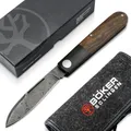 Produktbild: BÖKER® Barlow Prime Tirpitz-Damast Taschenmesser Slipjoint Walnuss - 117942DAM