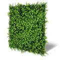 Produktbild: JANGAL Modular Wall Flora Paneel (52x52 cm), Modulares Wandpaneel, mit recyceltem PET-Filz, zum Kleben oder Schrauben, Wandverkleidung, Wand Deko, Florawand (Mixed Green Design Buxus)