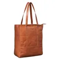 Produktbild: Benthill Shopper Damen Echt Leder | Handtasche aus echtem Rindsleder | Frauen Schultertasche Groß | Vintage Henkeltasche, Farbe:Braun