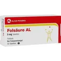 Produktbild: FOLSÄURE AL 5 mg Tabletten 50 St. PZN 17844736