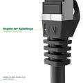 Produktbild: INLINE - Patchkabel Slim - Cat.6A - S/FTP - TPE (LSZH) flexibel - PoE - magenta - 15m