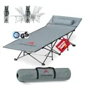 Produktbild: Atacama Feldbett klappbar - ultraleichtes Campingbett - Feldbett Ideal für Outdoor-Abenteuer und Karpfenliege - komfortabel, tragbar Feldbett XXL Campingbett - 190 x 68 x 38 cm