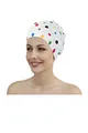 Produktbild: Fashy Damen Duschhaube, weiß mit bunten Punkten, 3631