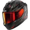 Produktbild: Shark D-Skwal 3 Blast-R Helm, schwarz/grau/rot, M (57/58) - Schwarz/Grau/Rot