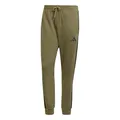 Produktbild: adidas Men's Essential Three Stripes Fleece Pant, Olive strata/Black, XXL