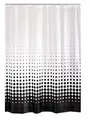 Produktbild: RIDDER Duschvorhang Folie Blacky Semitransparent-schwarz 120x200 cm