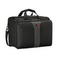 Produktbild: WENGER Laptop-Tasche zum Umhängen, Notebook bis 17 Zoll, Aktentasche, 27 l, Damen Herren, Büro Business-Reisen Uni, Schwarz/Grau, 612260
