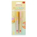 Produktbild: Legami – ein Set mit 2 Gelstiften Lovely Friends, Hoppy Easter, limitierte Auflage, abnehmbares und wiederverwendbares Deko-Tierchen, rollt nicht... - Rosa/Violett