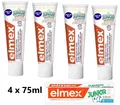 Produktbild: elmex Zahncreme „JUNIOR“ 6-12 Jahre, 4 x 75ml Tube
