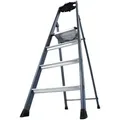 Produktbild: Krause Stehleiter SePro S 4 Stufen 145 cm x 46 cm x 88 cm Eloxiert