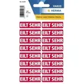 Produktbild: HERMA Hinweisetikett 15036 12,5x40mm Eilt sehr rt 320 St./Pack