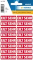 Produktbild: HERMA Etiketten Textetikett Kleinpackung Eilt sehr 12x40 mm rot VE=320 Stück