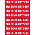 Produktbild: HERMA 15036 Textetiketten Eilt sehr 12,5x40mm 20 Blatt Papier selbstklebend rot