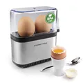 Produktbild: GOURMETmaxx Design Eierkocher für 2 Eier | kompakter Egg Boiler | Egg Cooker mit Eierstecher, Messbecher & Signalton | 3 Härtegrade | leichte Reinigung & spülmaschinenfeste Teile