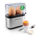 Produktbild: GOURMETmaxx Eierkocher kompakt für 2 Eier, 250 W, für perfekte Frühstückseier,  mit Messbecher & Ei-Pick