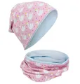 Produktbild: HECKBO Beanie HECKBO Kinder Mädchen Jungen Beanie Mütze & Loop-Schal Set