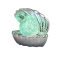 Produktbild: Reality LED Tischleuchte Shelly mit Glitzerkugel 18 x 15 cm RGB chrom